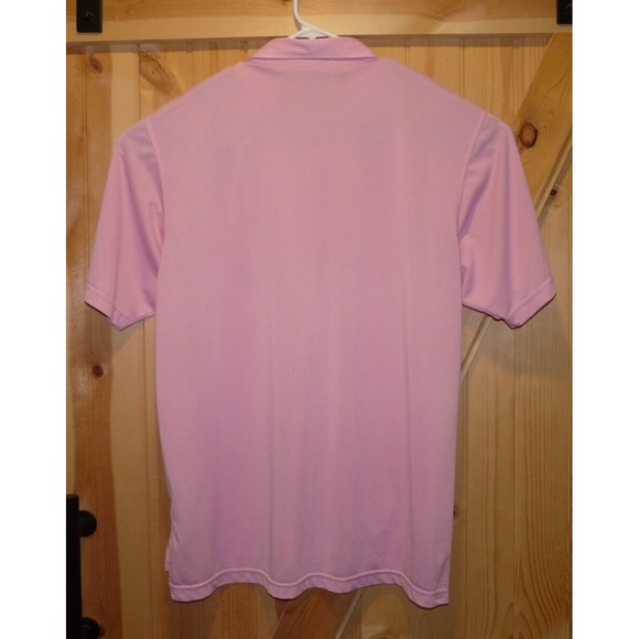 Peter Millar Summer Comfort Polo Shirt‎ Mens XL Pink 3 Button Front Polyester - Picture 4 of 9